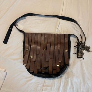 Sara Battaglia fringe shoulder bag